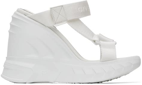 givenchy white sandals|givenchy marshmallow sandals.